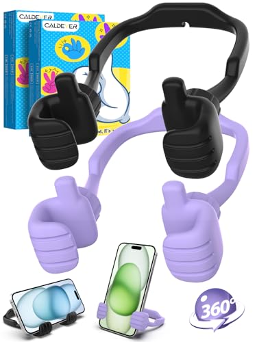 Stocking Stuffers for Women Teens Girls Phone Holder Gifts for Christmas - color: Black & Purple