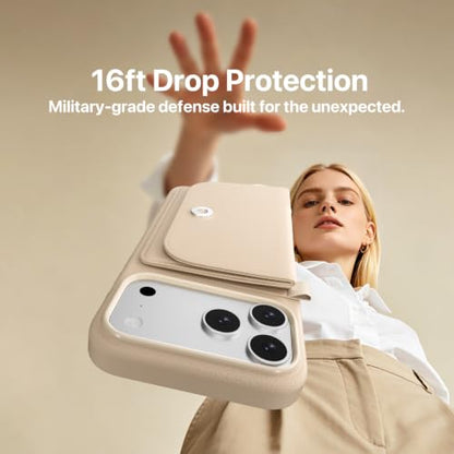 MAGEASY Pouch MagSafe Crossbody Wallet Phone Case for iPhone 17 Air 6.5", Removable Wallet with Strap Adjustable, Drop Protection Magnetic Purse Case, RFID Blocking Card Holder Coin Pocket (Black) - color: Black, size: iPhone Air