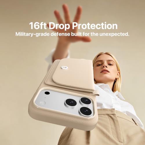 MAGEASY Pouch MagSafe Crossbody Wallet Phone Case for iPhone 18 Pro & 17 Pro, Removable Magnetic Wallet with Strap Adjustable, Shockproof Protection Purse Case, RFID Blocking (Silver) - color: Silver, size: iPhone 17/18 Pro