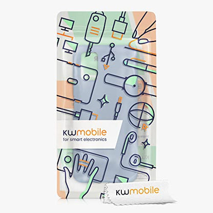 kwmobile Case Compatible with Samsung Galaxy A03s Case - Soft Slim Protective TPU Silicone Cover - Light Blue Matte - color: light blue matte