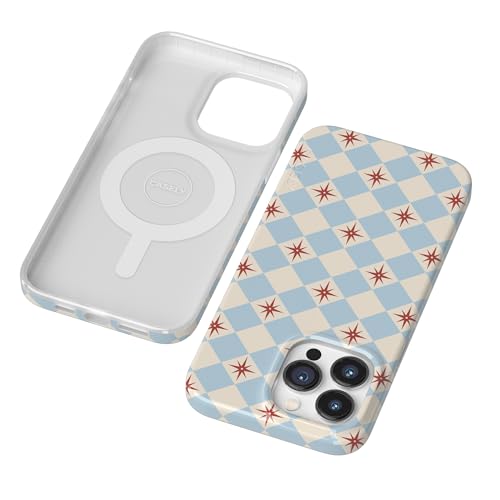 Casely iPhone 14 Pro Case | Chelsea Checker | Starlight Tiles | Compatible with MagSafe | Classic Ultra Slim Design - color: Chelsea Checker | Starlight Tiles, size: Iphone 14 Pro