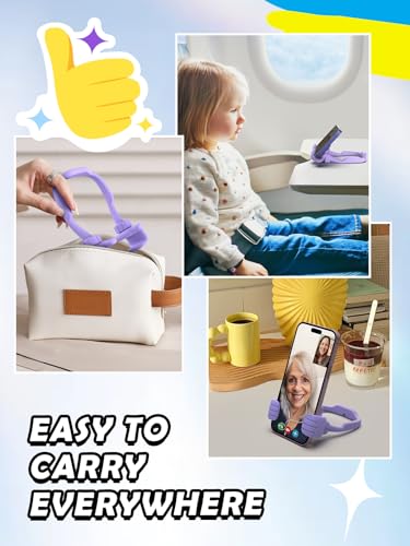Christmas Stocking Stuffers for Teens Girls Adult Thumb Up Cell Phone Stand - color: Purple