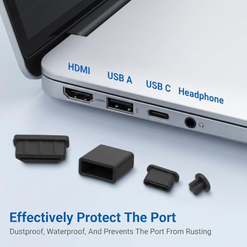 50PCS USB C Dust Plug Cover Silicone Charging Port Protector Caps