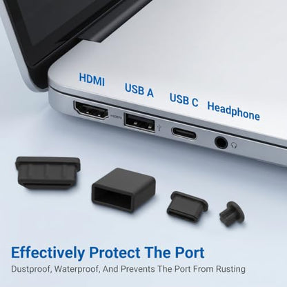 50PCS USB C Dust Plug Cover Silicone Charging Port Protector Caps