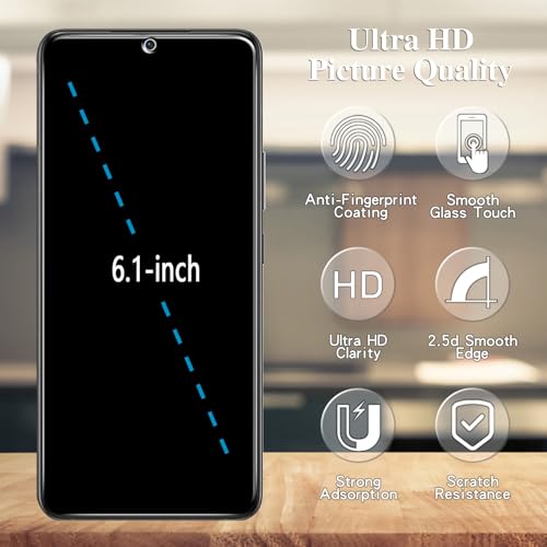 Pokolan Privacy Screen Protector for Samsung Galaxy S22 Tempered Glass Film - size: Galaxy S22