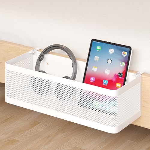 Bedside Caddy Shelf for Bunk Bed, White, L13.78in*W5.12in*H3.94in - color: White, size: L13.78in*W5.12in*H3.94in