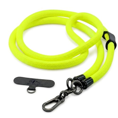 Crossbody Cell Phone Lanyard Phone Strap Soft Rope Lanyard Shoulder Strap - color: Fluorescent Yellow