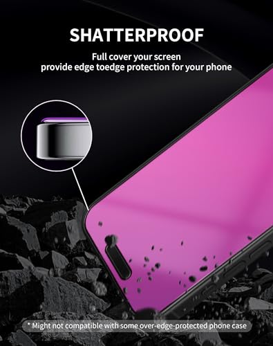 Privacy Screen Protector for iPhone 17 Pro Max Gradient 2 Pack - color: For iPhone 17 Pro Max (red)