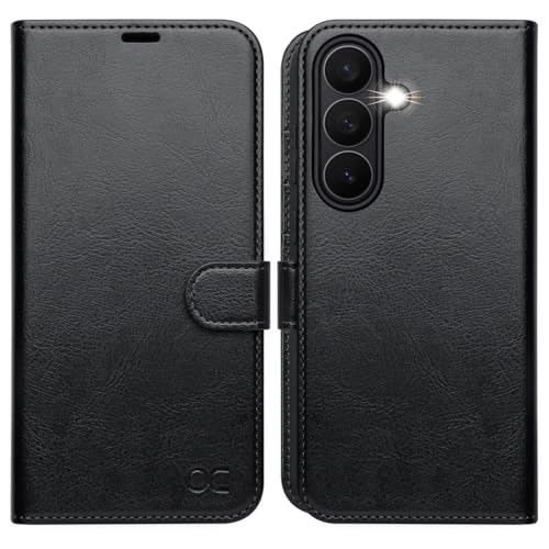 OCASE for Samsung Galaxy S26+ Plus Wallet Case, Card Holder, Black | RFID Blocking, Kickstand, Magnetic Closure, PU Leather Flip Folio, Shockproof TPU Shell, Protective Phone Cover (6.7") 2026 - color: Black, size: Samsung Galaxy S26 Plus