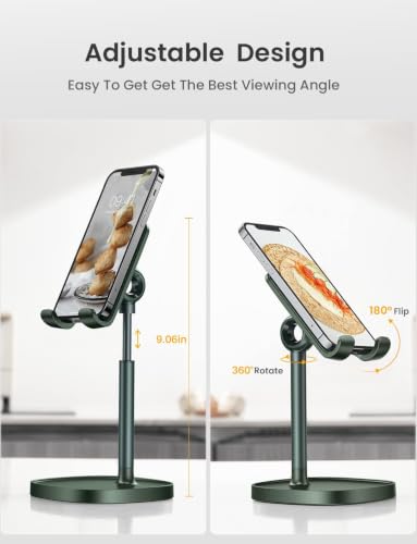 LISEN Cell Phone Stand Phone Holder for Desk, Gaming for Nintendo Switch - color: Green