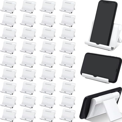 Wenqik 36 Pcs Cell Phone Stands Foldable Tablet, White - color: White