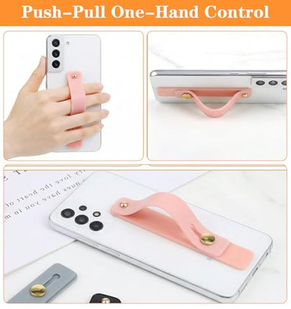 6 Pcs 4-Inch Silicone Phone Strap, Universal Phone Strap Phones Case Grip