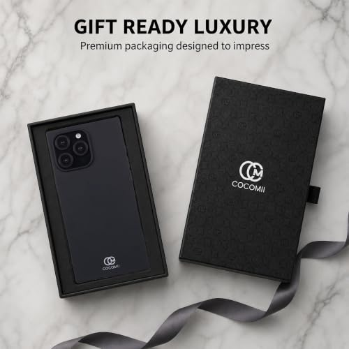 COCOMII Rectangle for iPhone 16 Pro Max Case, Matte Black Silicone | Compatible with MagSafe Wireless Charging, Shockproof 10ft Drop Protection, Camera & Screen Protection, Premium Glossy Finish - color: Matte Black Silicone, size: iPhone 16 Pro Max (6.9"