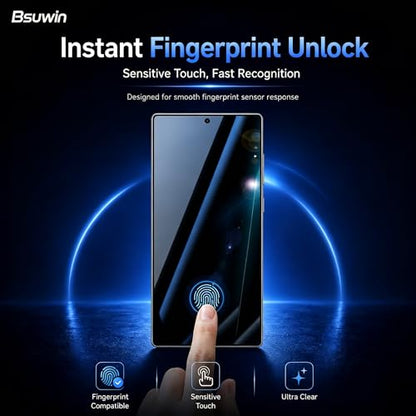 2 Pack Privacy Screen Protector for Samsung Galaxy S26 Ultra | |Anti-Spy Tempered Glass with Fingerprint Unlock Support, Anti-Scratch, 9H Hardness & Easy Installation
