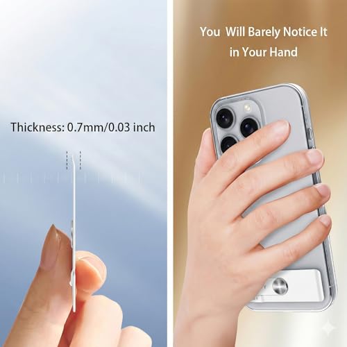 Phone Slim Stand Thin Kickstand for iPhone Phone Case White 1-Pack - color: White