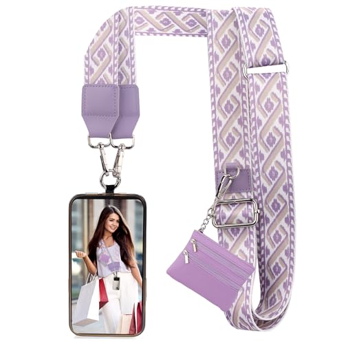 XANGNIER Clip and Go Strap for Phone with Wallet Crossbody,Multicolor 15 - color: Multicolor 15