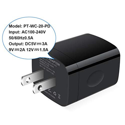 20W USB C Wall Charger Adapter Block for Samsung Galaxy A37 A57 5G - color: Black
