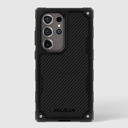 Pelican Shield - Samsung Galaxy S24 Ultra Case [6.8”] [Wireless Charging] [21ft MIL-STD Drop Protection] Phone Case for Samsung Galaxy S24 Ultra - Heavy Duty Cover w/Belt Clip Holster Stand - Carbon - color: Carbon