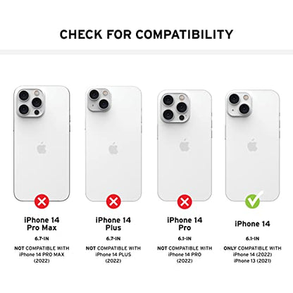 URBAN ARMOR GEAR UAG Designed for iPhone 14 Case Black 6.1" Pathfinder Slim Lightweight Shockproof Dropproof Rugged Protective Cover Compatible with Wireless Charging - color: Pathfinder - Black