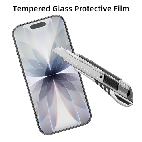 4 Pack Glass Screen Protector Compatible for iPhone 17 6.3 inch 2025 [9H Hardness]-HD Screen Tempered Glass, Scratch Resistant,Easy Install [Case Friendly] - size: iPhone 17