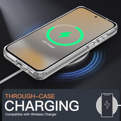 JETech Case for Samsung Galaxy S24 FE, Anti-Yellowing, Clear | Shockproof Protection, Scratch Resistant Hard PC Back, Durable Transparent TPU Bumper - color: Clear, size: Galaxy S24 FE