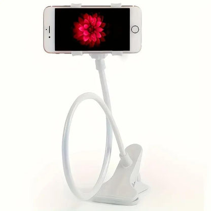 Lazy Phone Holder for Bedside TV Live Streaming Tablet Dual Clamp Head Spiral Base Desktop Phone Stand, Bedside Holder, Hands-Free Viewing, Compact Design, Stylish Phone Stand, Durable Stand
