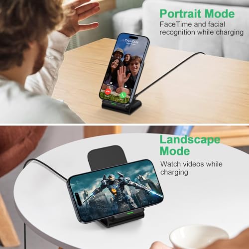 Wireless Charger Samsung Fast Charging Pad for Samsung Galaxy S25 Ultra/S25FE/S25 Plus/S24FE/S23/S22 Ultra/S21/S25 Edge, 2 Pack 15W Android Wireless Charger Pad Station and QC Adapter for Google Pixel - size: 2Pack