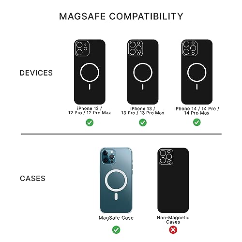Elegant Black Marble-Look - Black Grey White - Simple Modern PopSockets PopGrip: Swappable Grip for Phones & Tablets PopSockets MagSafe PopGrip for iPhone - style: MagSafe