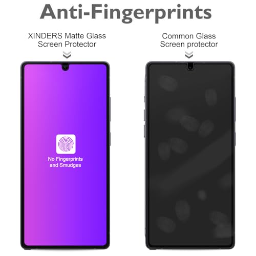 Compatible for Samsung Galaxy A15 / A15 5G/ A24 / A24 5G Matted Privacy Screen Protector Tempered Glass, Matted Gradient Anti Spy Anti Blue Light Easy Installation,【Not Support Fingerprint Unlock】, 2 Pack