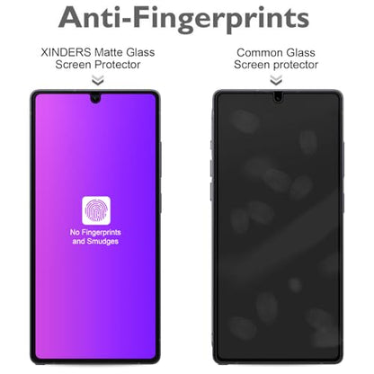 Compatible for Samsung Galaxy A15 / A15 5G/ A24 / A24 5G Matted Privacy Screen Protector Tempered Glass, Matted Gradient Anti Spy Anti Blue Light Easy Installation,【Not Support Fingerprint Unlock】, 2 Pack