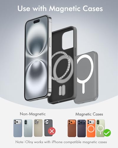 podoru for MagSafe Power Bank 5000mAh, Ultra-Slim Magnetic Portable Charger - color: Gray