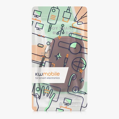 kwmobile Universal Phone Pouch Size M - 5.5" - Neoprene Smartphone Pouch with Zip - Water-Repellent Mobile Phone Case - Sleeve in Berry - color: berry, size: M - 5.5"