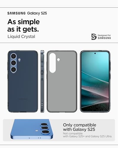 Spigen Liquid Crystal Designed for Galaxy S25 Case (2025) [Anti-Yellowing], [Military-Grade Protection] - Space Crystal - color: Space Crystal, size: 6.3in (Galaxy S25)