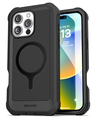 Encased Protective Belt Case for iPhone 16 Pro Max with Built-in Screen Protector and Phone Holster Clip (Compatible with MagSafe) Heavy-Duty Hybrid Rugged Cover - size: iPhone 16 Pro Max