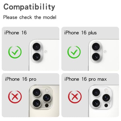 Bling Diamond Camera Lens Protector Compatible with iPhone 16 ＆ iPhone 16 Plus lens full Screen Protector with 3D Rhinestone Sparkle - size: iPhone 16 ＆ iPhone 16 Plus