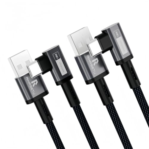 USB A to USB C Cable 4FT 2Pack Right Angle USB C to USB A Cable - size: 4FT+4FT