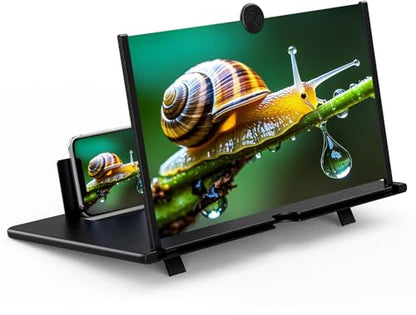 14 inch 3D HD Magnifying Screen Magnifier for Cell Phone - color: Black-14''