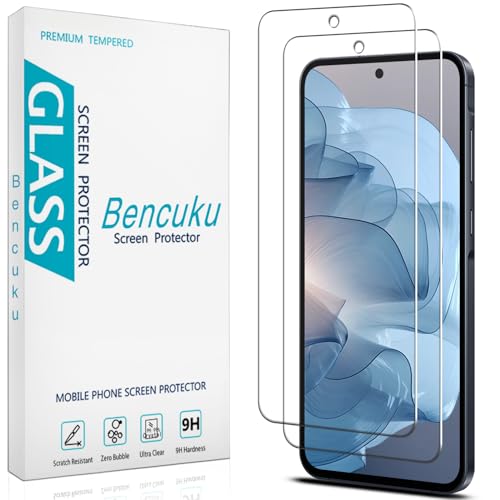 2 Pack Screen Protector for Samsung Galaxy A56 5G Tempered Glass - color: Clear-Galaxy A56 5G