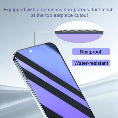 2 Pack Compatible with iPhone 17 Air Privacy Screen Protector, Anti-Spy Anti-Blue Light Eye Protection Tempered Glass Film, Scratch Resistant, Full Coverage, Case Friendly - size: for iPhone 17 Air