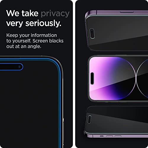 Spigen GlasTR EZ FIT Privacy Screen Protector for iPhone 14 Pro Max - size: iPhone 14 Pro Max