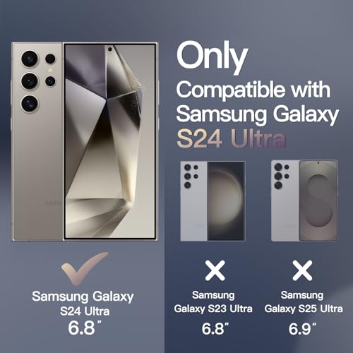 JETech Magnetic Case for Samsung Galaxy S24 Ultra, Titanium Grey - color: Titanium Grey, size: Galaxy S24 Ultra