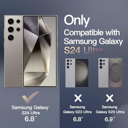 JETech Magnetic Case for Samsung Galaxy S24 Ultra, Titanium Grey - color: Titanium Grey, size: Galaxy S24 Ultra