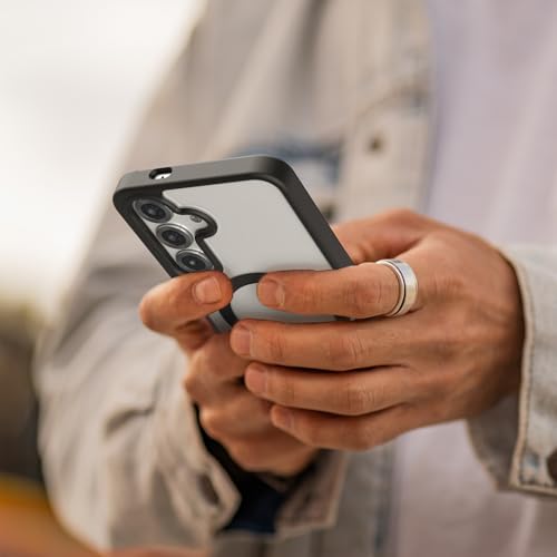 Encased SlimShield for Samsung Galaxy S25 Case with Belt Clip (Compatible with MagSafe Qi2) Slim Magnetic Holster Case (Clear) - color: Clear, size: S25