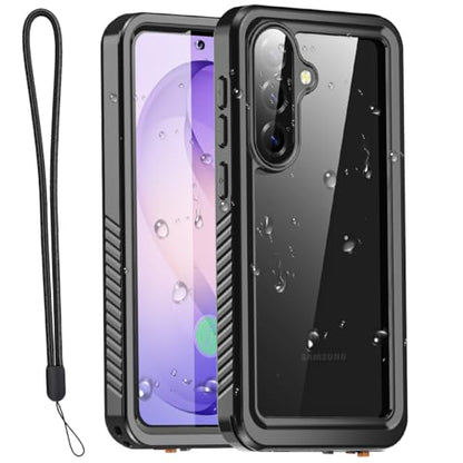 AICase for Samsung Galaxy S26 Case Waterproof, Clear Water Proof Shockproof Snowproof Dustproof Full Body Rugged Transparent Underwater Phone Case for Galaxy S26 Built-in Screen Protector - size: S26