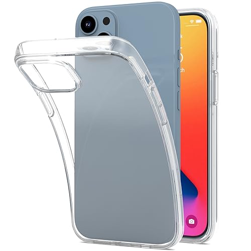 CoverON Designed for Apple iPhone 15 Case Clear, Slim Crystal Clear TPU Rubber Flexible Soft Skin Cover Protective Sleeve Fit iPhone 15 (6.1) Phone Case - Transparent - color: Clear