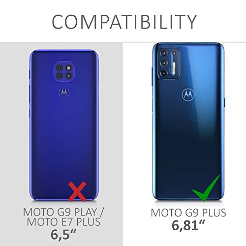 kwmobile Case Compatible with Motorola Moto G9 Plus - Clear Case Soft Slim Flexible Protective TPU Phone Cover - Transparent - size: Moto G9 Plus