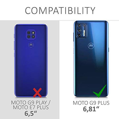 kwmobile Case Compatible with Motorola Moto G9 Plus - Clear Case Soft Slim Flexible Protective TPU Phone Cover - Transparent - size: Moto G9 Plus