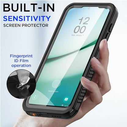 AICase for Samsung Galaxy S25 Case Waterproof, Clear Water Proof Shockproof Snowproof Dustproof Full Body Rugged Transparent Underwater Phone Case for Galaxy S25 Built-in Screen Protector - size: Galaxy S25
