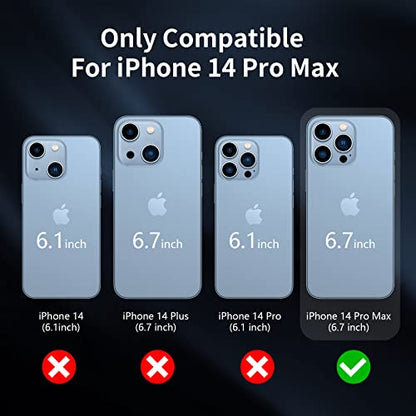 Sansunto Case for iPhone 14 Pro Max, Heavy Duty Defender Shockproof Protective Cover, Dual-Layer Rugged Bumper Phone Case, 6.7 inch (NavyLime) - color: NavyLime