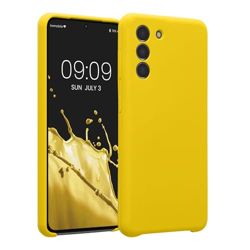 kwmobile Case Compatible with Samsung Galaxy S21 Case - Slim TPU Silicone Phone Cover - Soft Touch Finish - Radiant Yellow - color: Radiant Yellow, size: Galaxy S21
